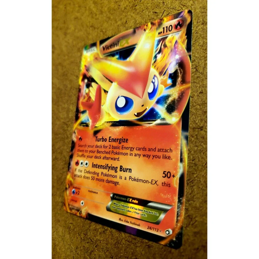 TCG POKEMON VICTINI EX Legendary Treasures FULL ART! Reverse Holo ULTRA RARE!